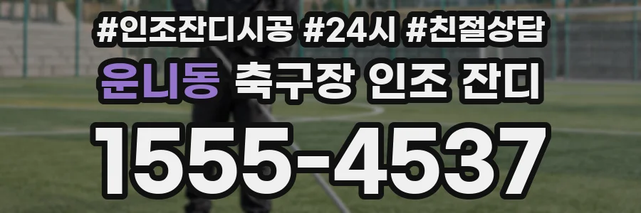 운니동 축구장 인조 잔디