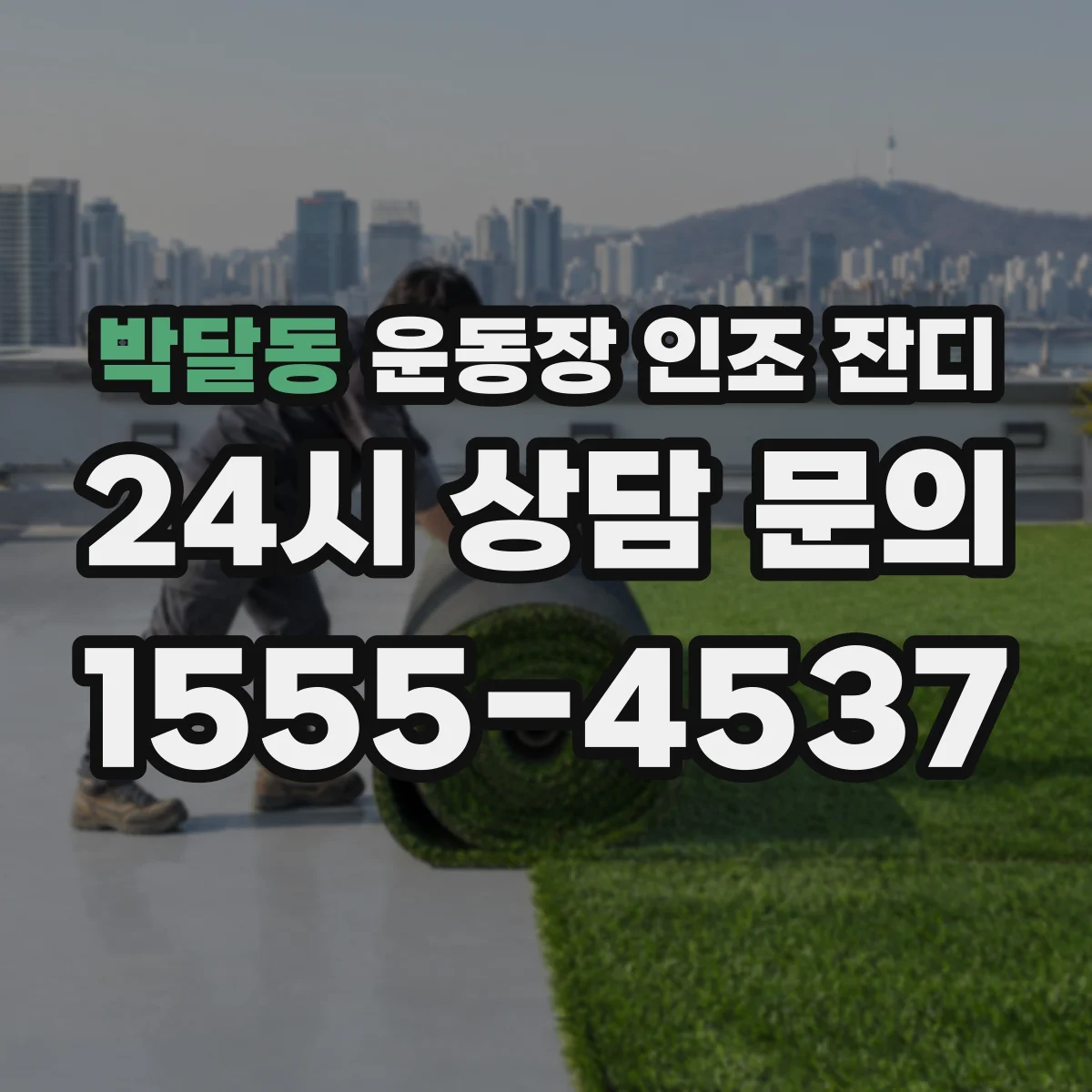 박달동 운동장 인조 잔디