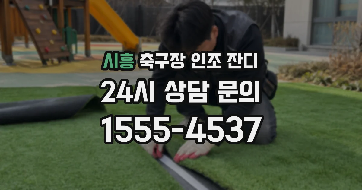 시흥 축구장 인조 잔디