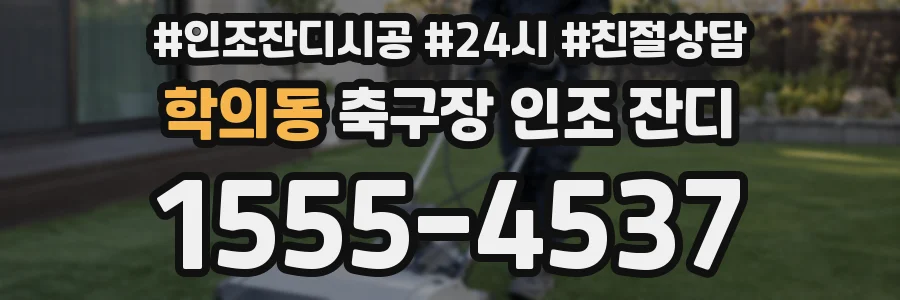 학의동 축구장 인조 잔디