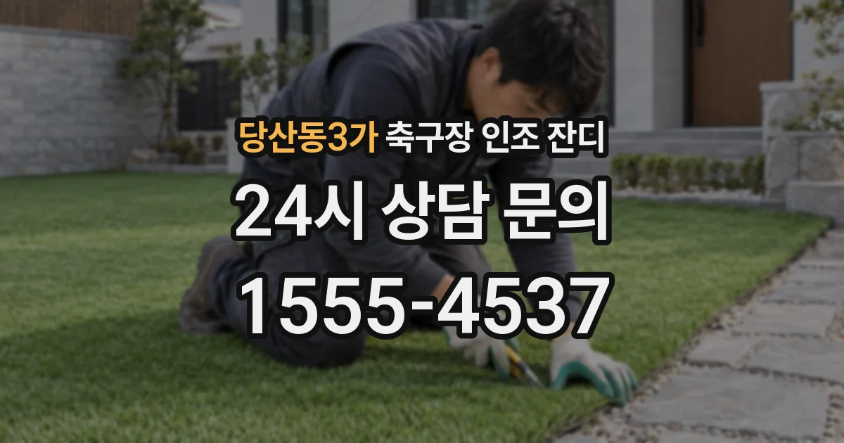 당산동3가 축구장 인조 잔디