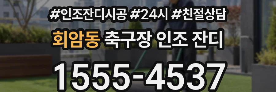 회암동 축구장 인조 잔디