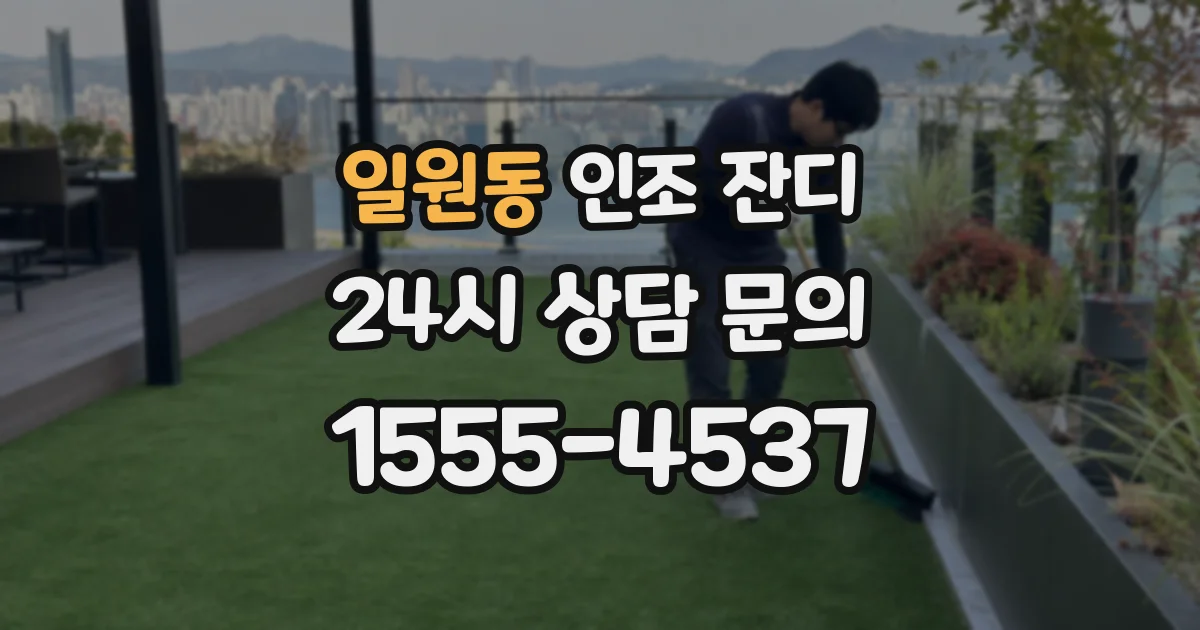 일원동 인조 잔디