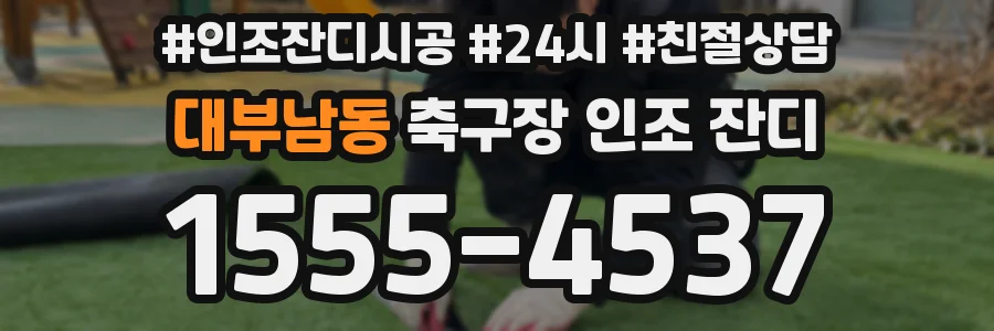 대부남동 축구장 인조 잔디
