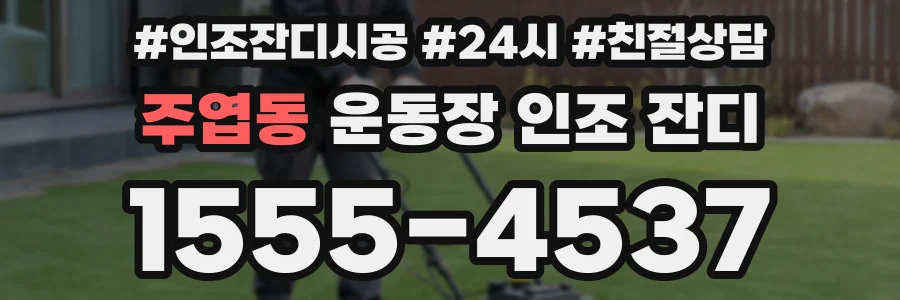 주엽동 운동장 인조 잔디