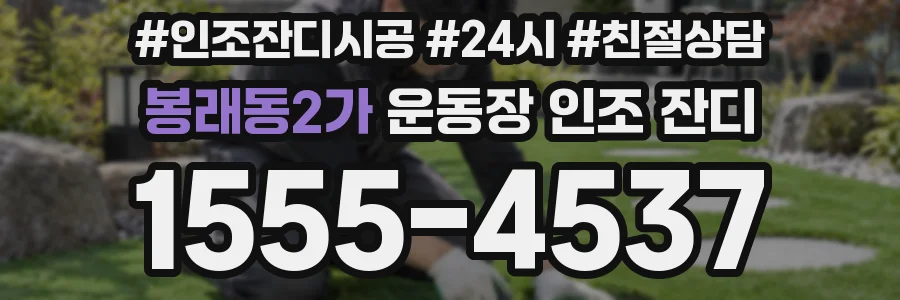 봉래동2가 운동장 인조 잔디