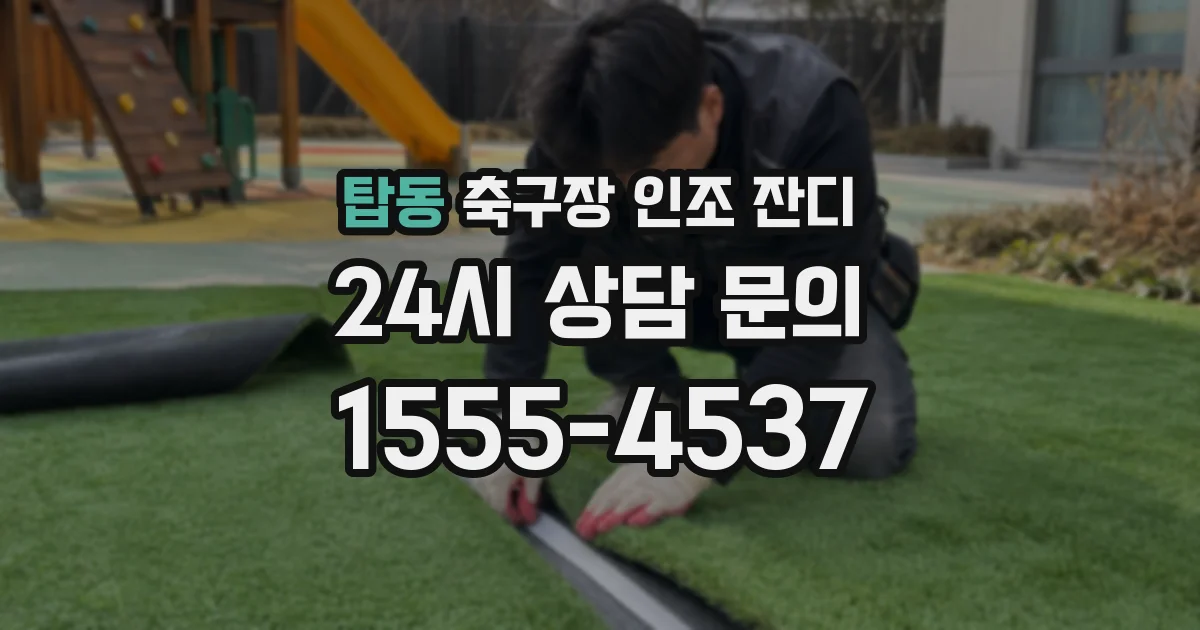 탑동 축구장 인조 잔디