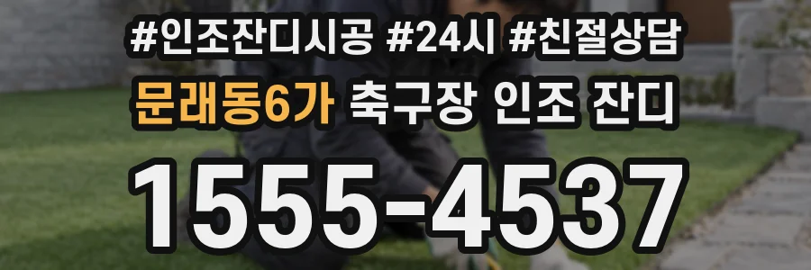 문래동6가 축구장 인조 잔디