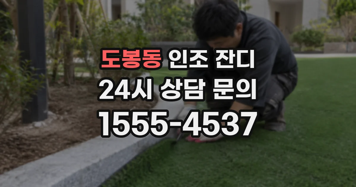 도봉동 인조 잔디