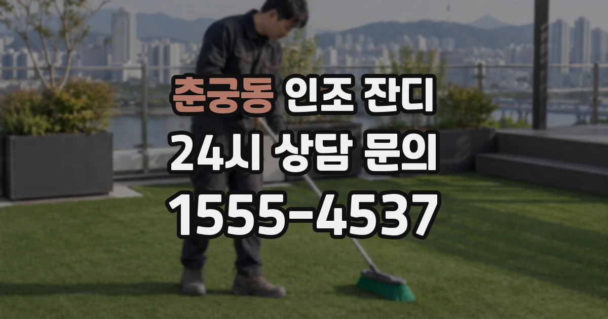 춘궁동 인조 잔디