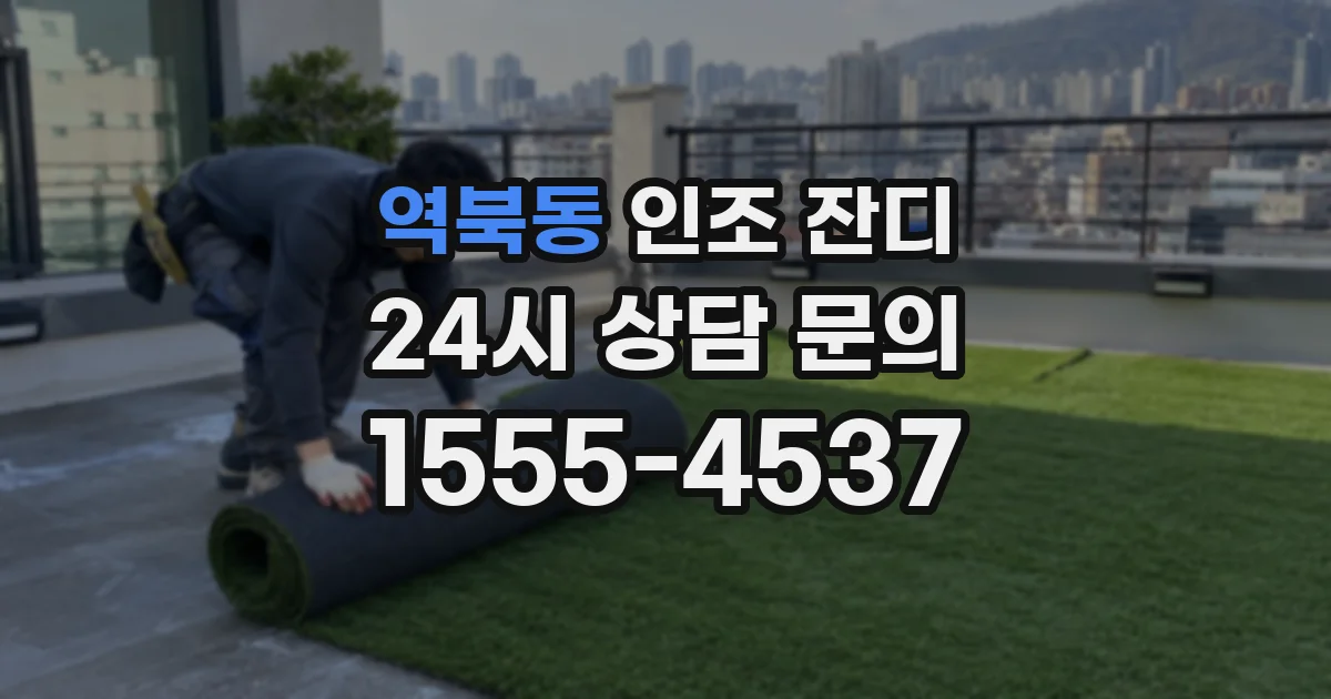역북동 인조 잔디