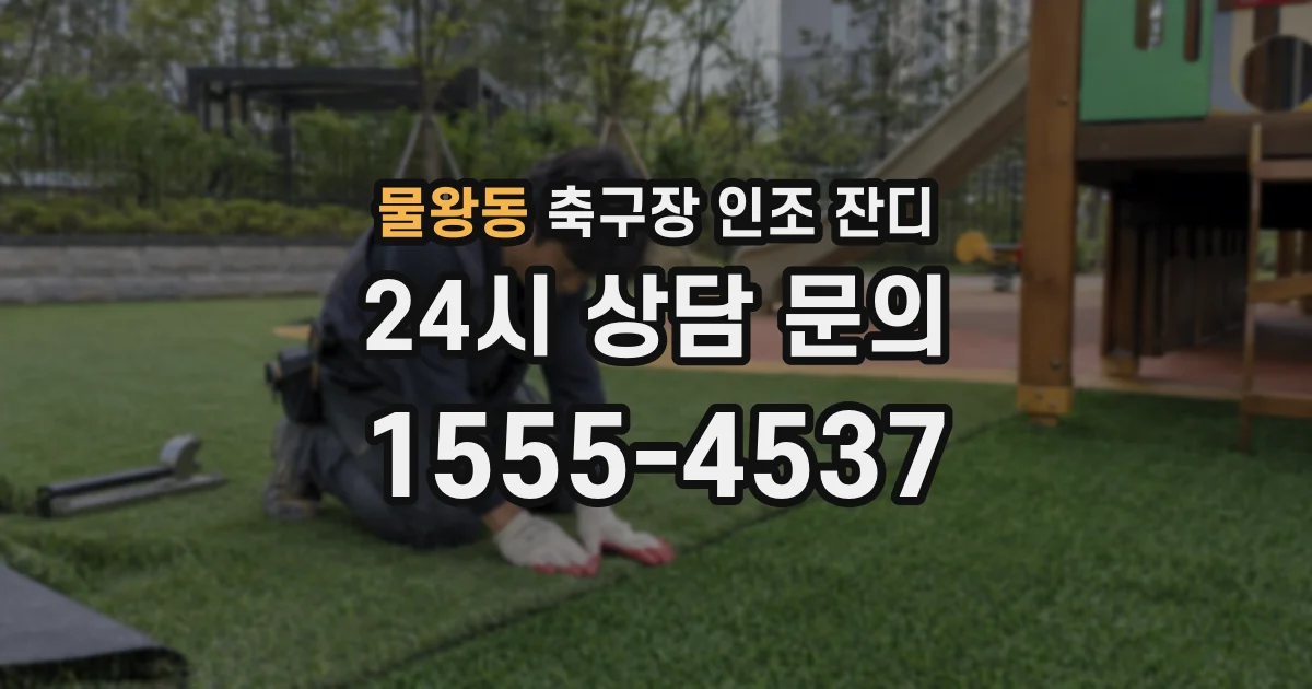 물왕동 축구장 인조 잔디