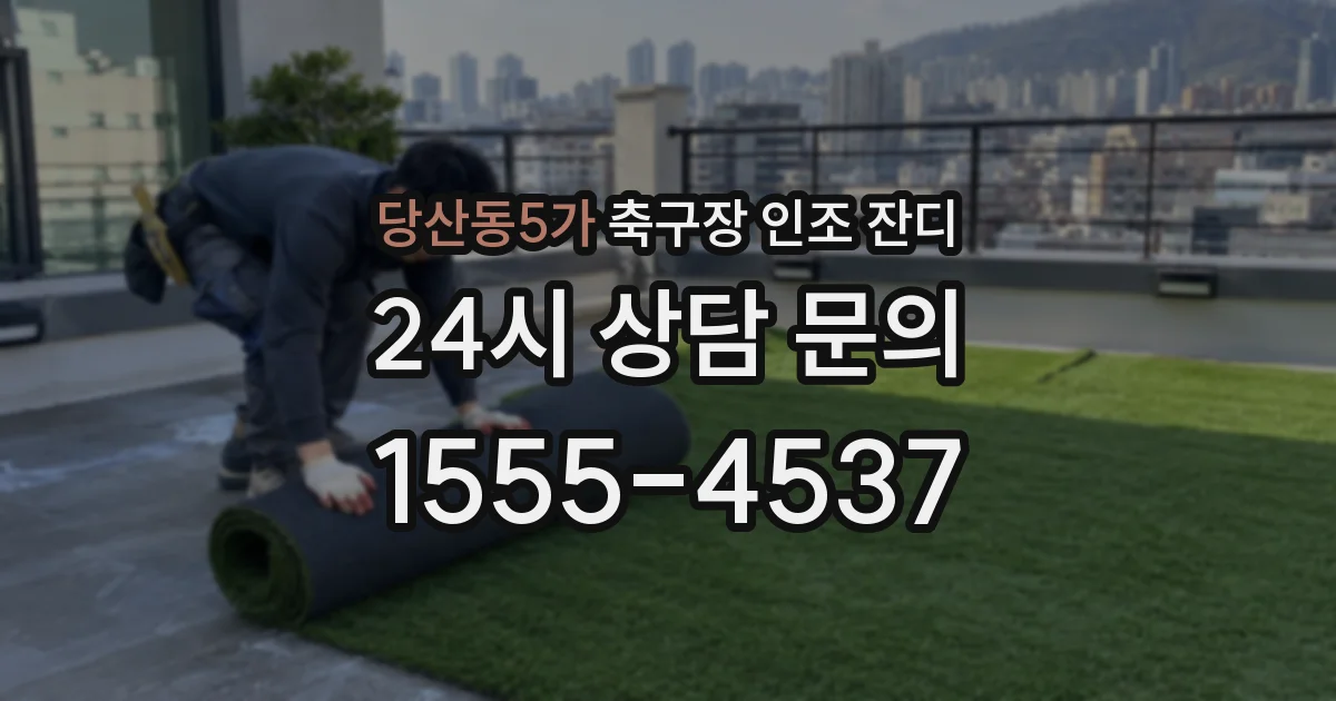 당산동5가 축구장 인조 잔디