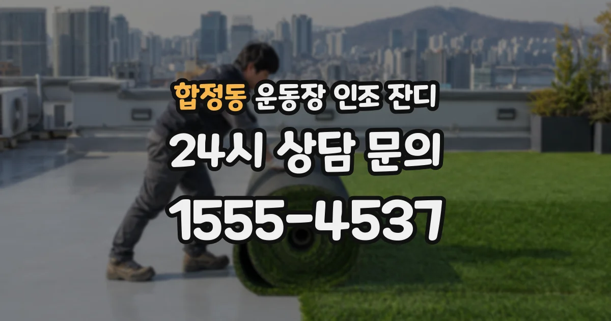 합정동 운동장 인조 잔디