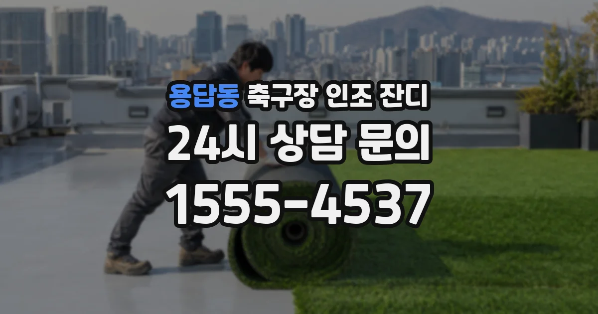 용답동 축구장 인조 잔디