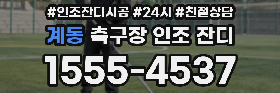 계동 축구장 인조 잔디