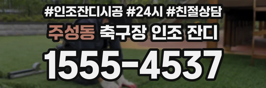 주성동 축구장 인조 잔디
