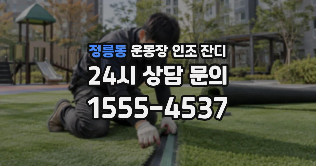 정릉동 운동장 인조 잔디