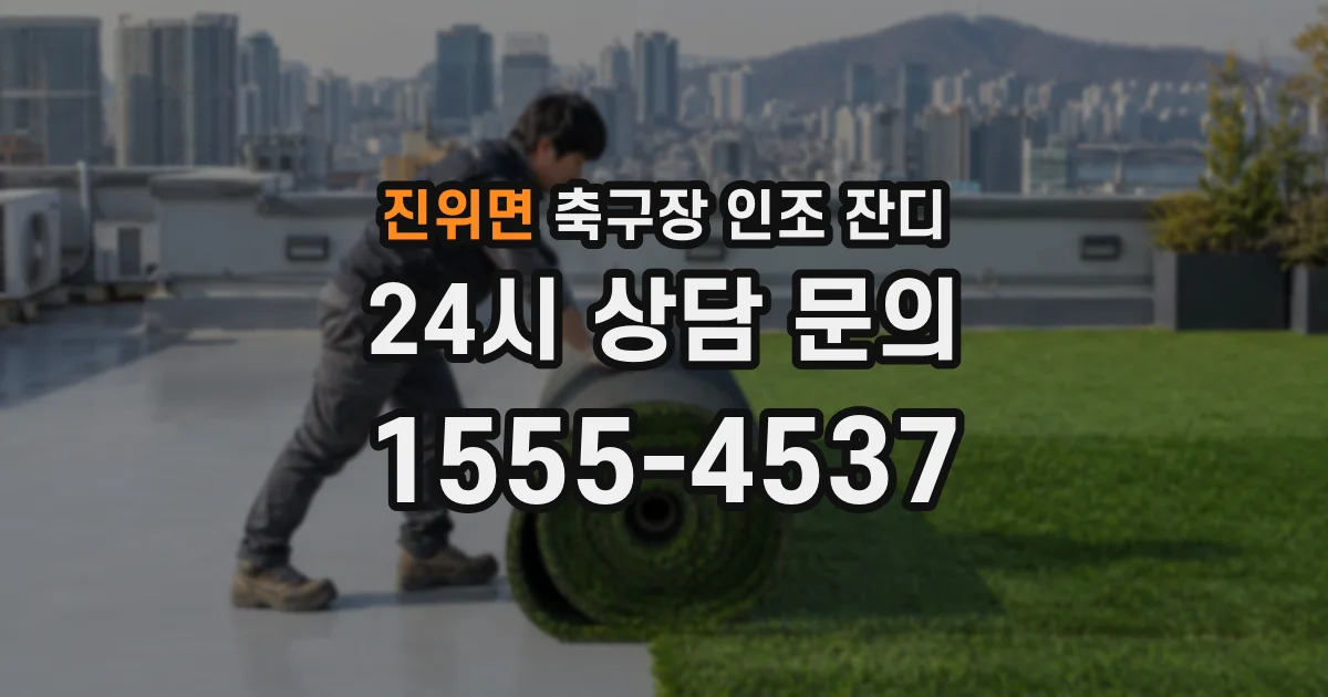 진위면 축구장 인조 잔디