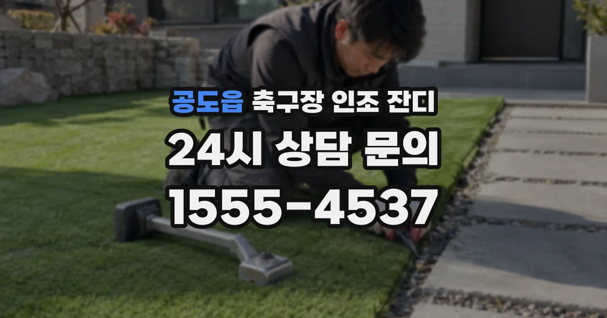 공도읍 축구장 인조 잔디