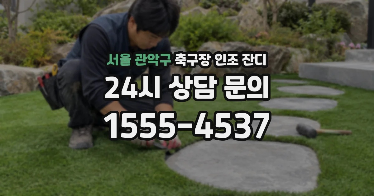 서울 관악구 축구장 인조 잔디
