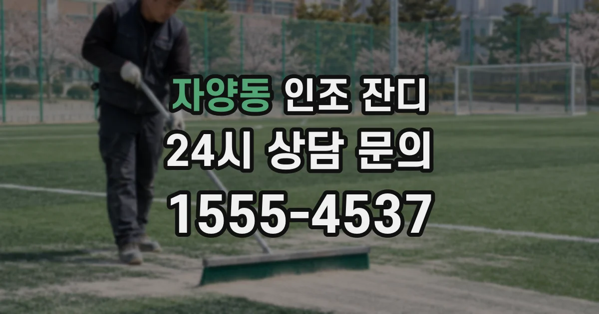 자양동 인조 잔디