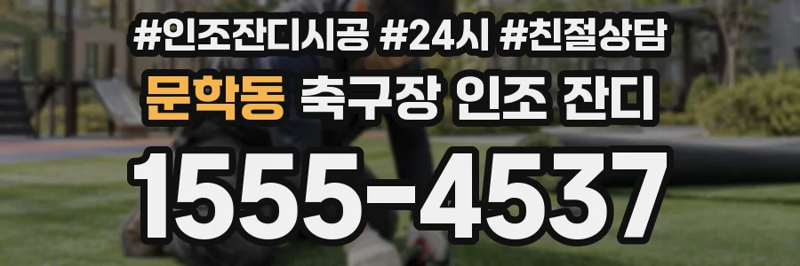 문학동 축구장 인조 잔디