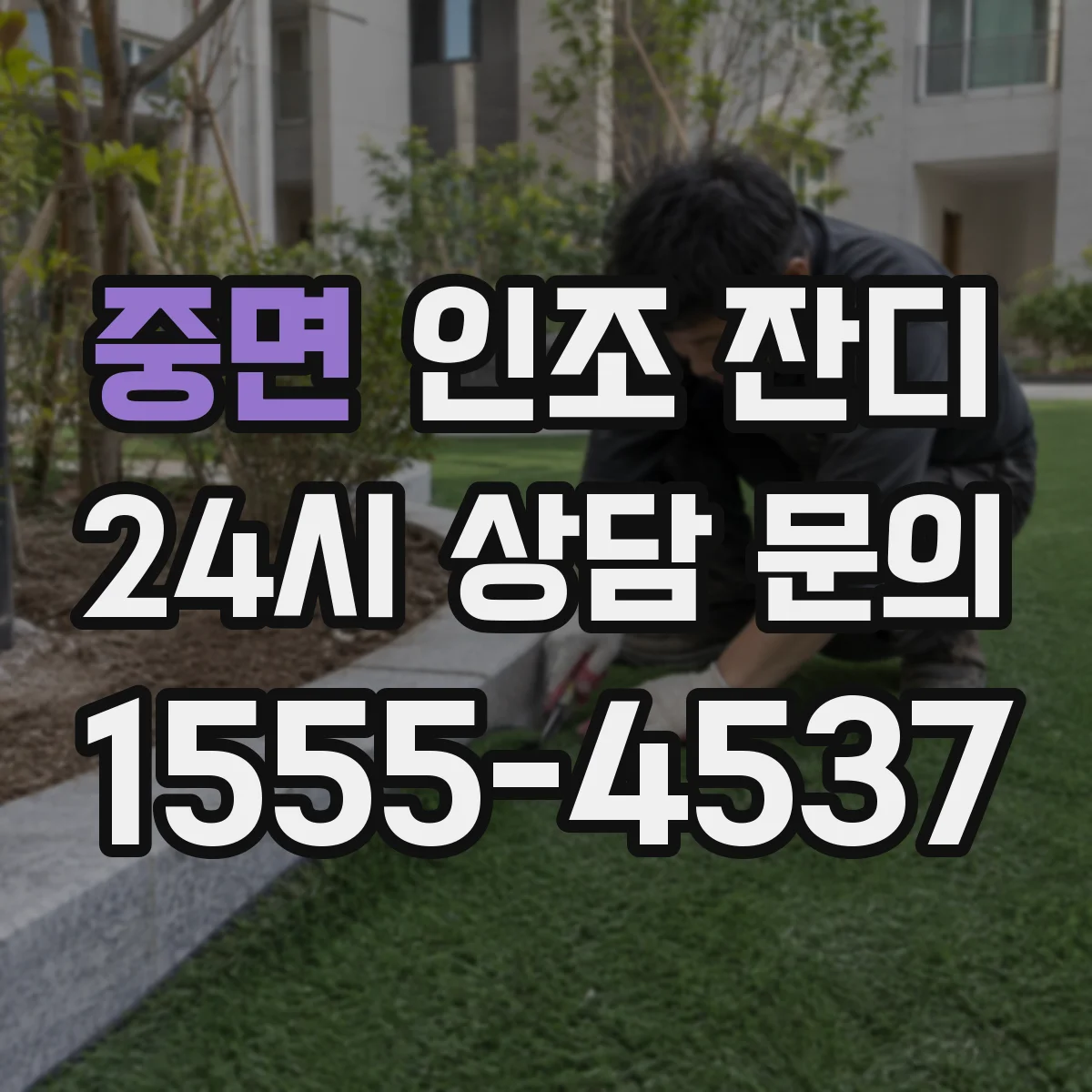 중면 인조 잔디