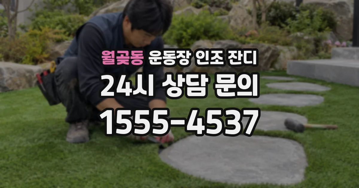 월곶동 운동장 인조 잔디