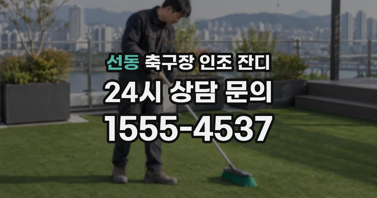 선동 축구장 인조 잔디