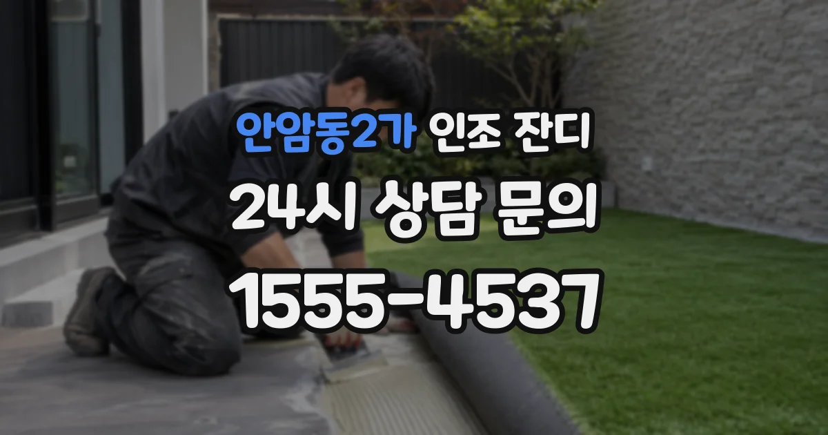 안암동2가 인조 잔디