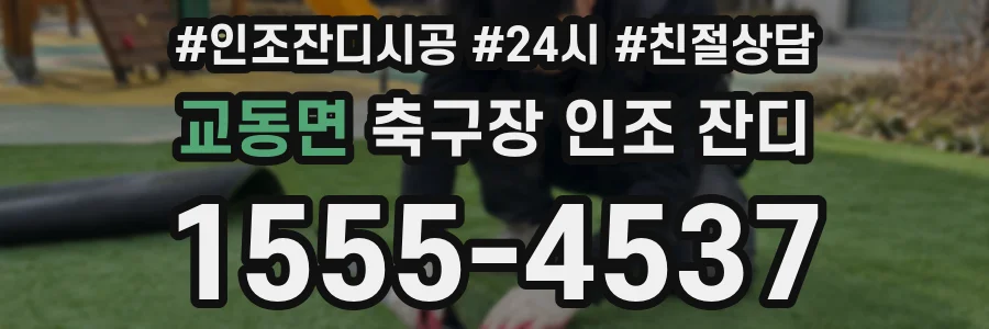 교동면 축구장 인조 잔디