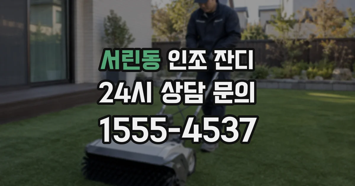 서린동 인조 잔디