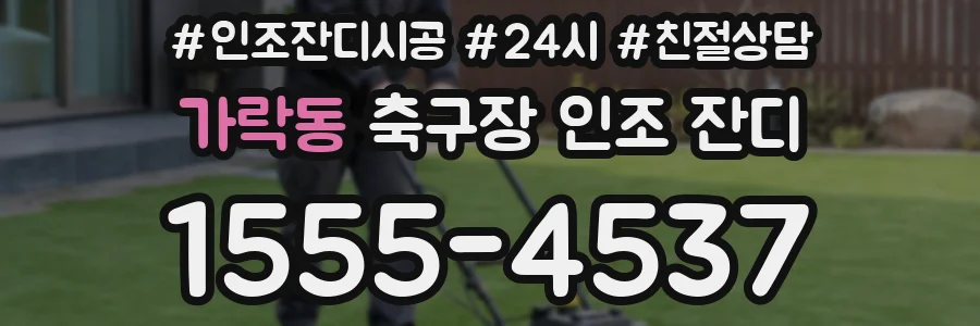 가락동 축구장 인조 잔디