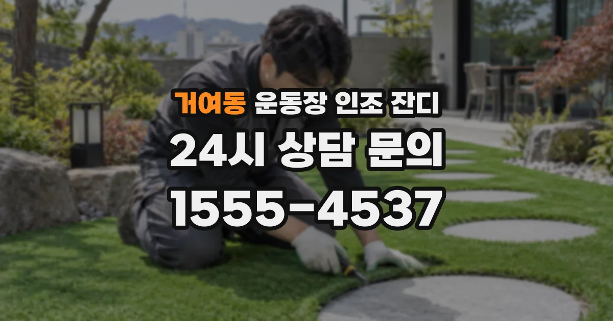거여동 운동장 인조 잔디