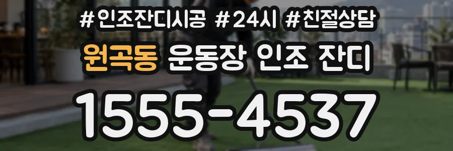 원곡동 운동장 인조 잔디