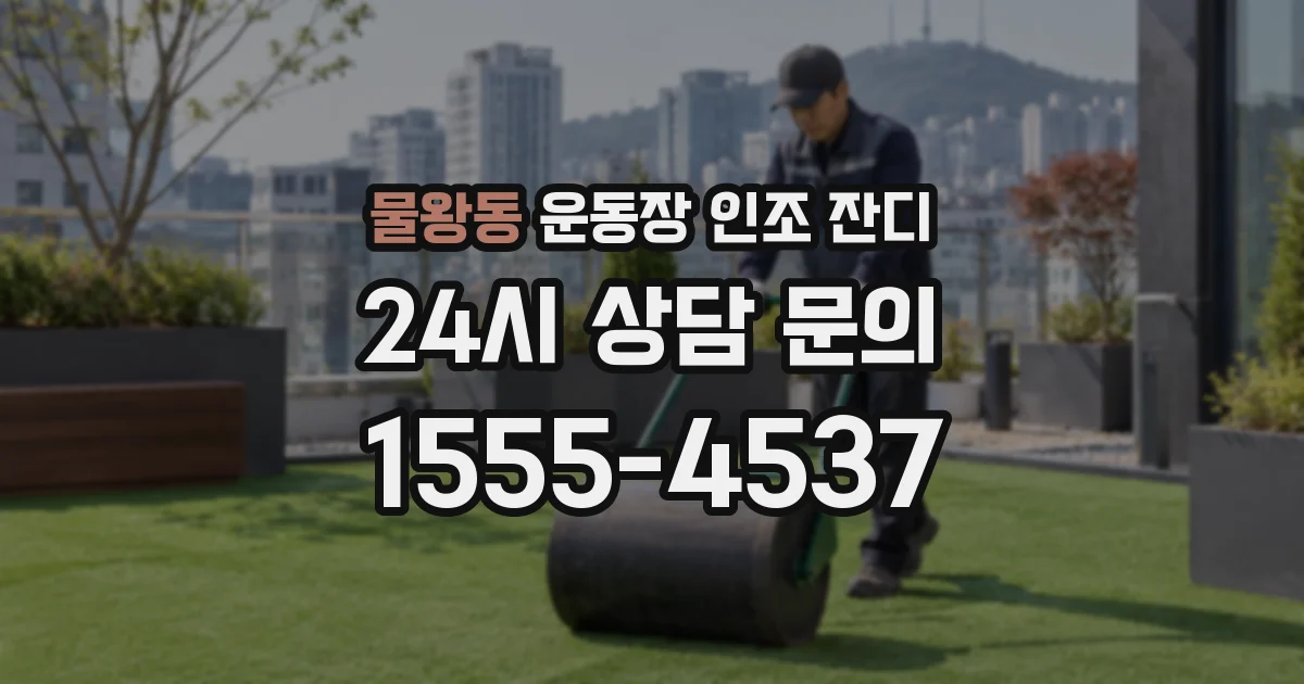 물왕동 운동장 인조 잔디