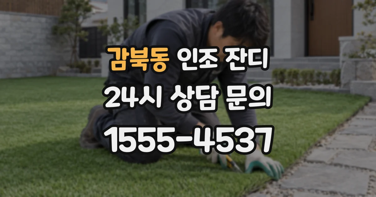 감북동 인조 잔디