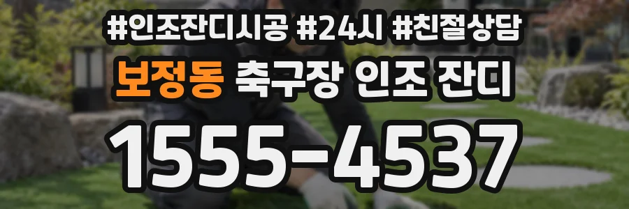 보정동 축구장 인조 잔디