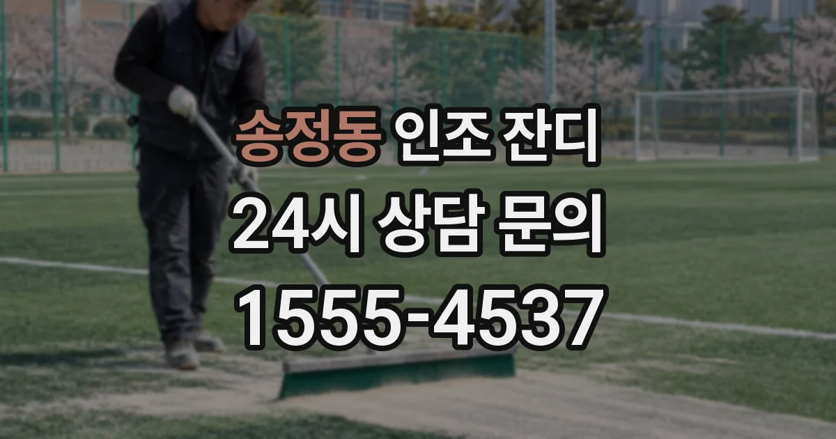 송정동 인조 잔디