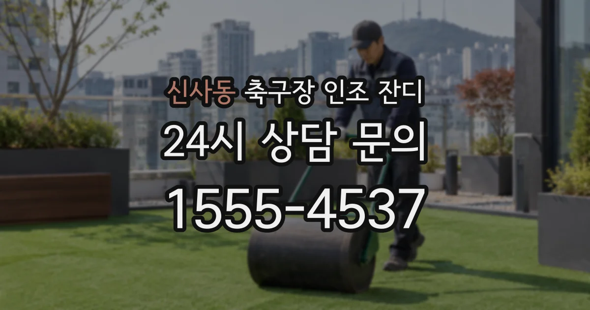 신사동 축구장 인조 잔디