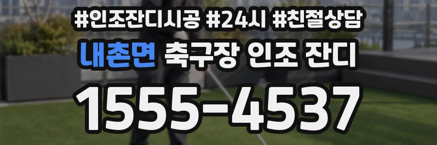 내촌면 축구장 인조 잔디