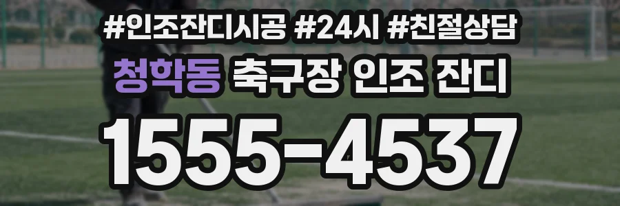 청학동 축구장 인조 잔디