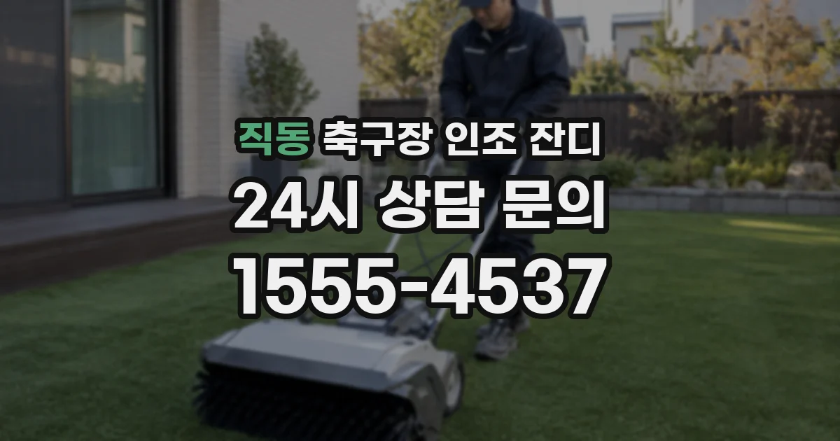 직동 축구장 인조 잔디