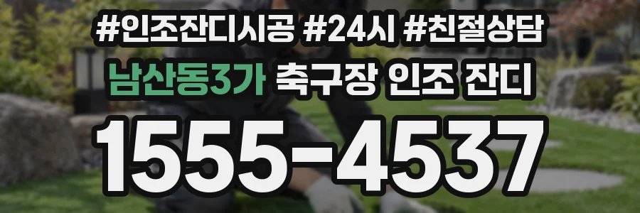 남산동3가 축구장 인조 잔디