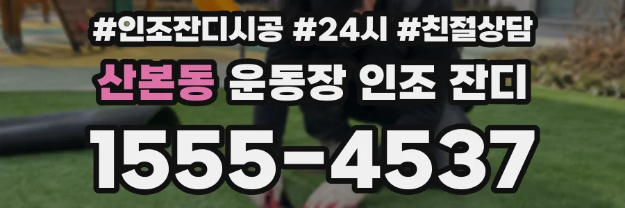 산본동 운동장 인조 잔디