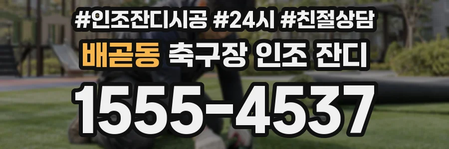 배곧동 축구장 인조 잔디