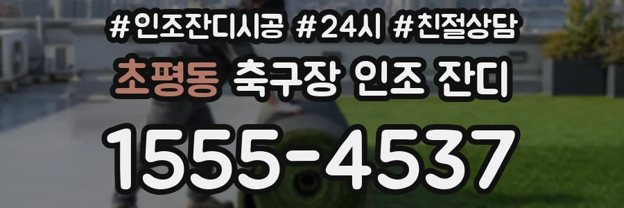 초평동 축구장 인조 잔디