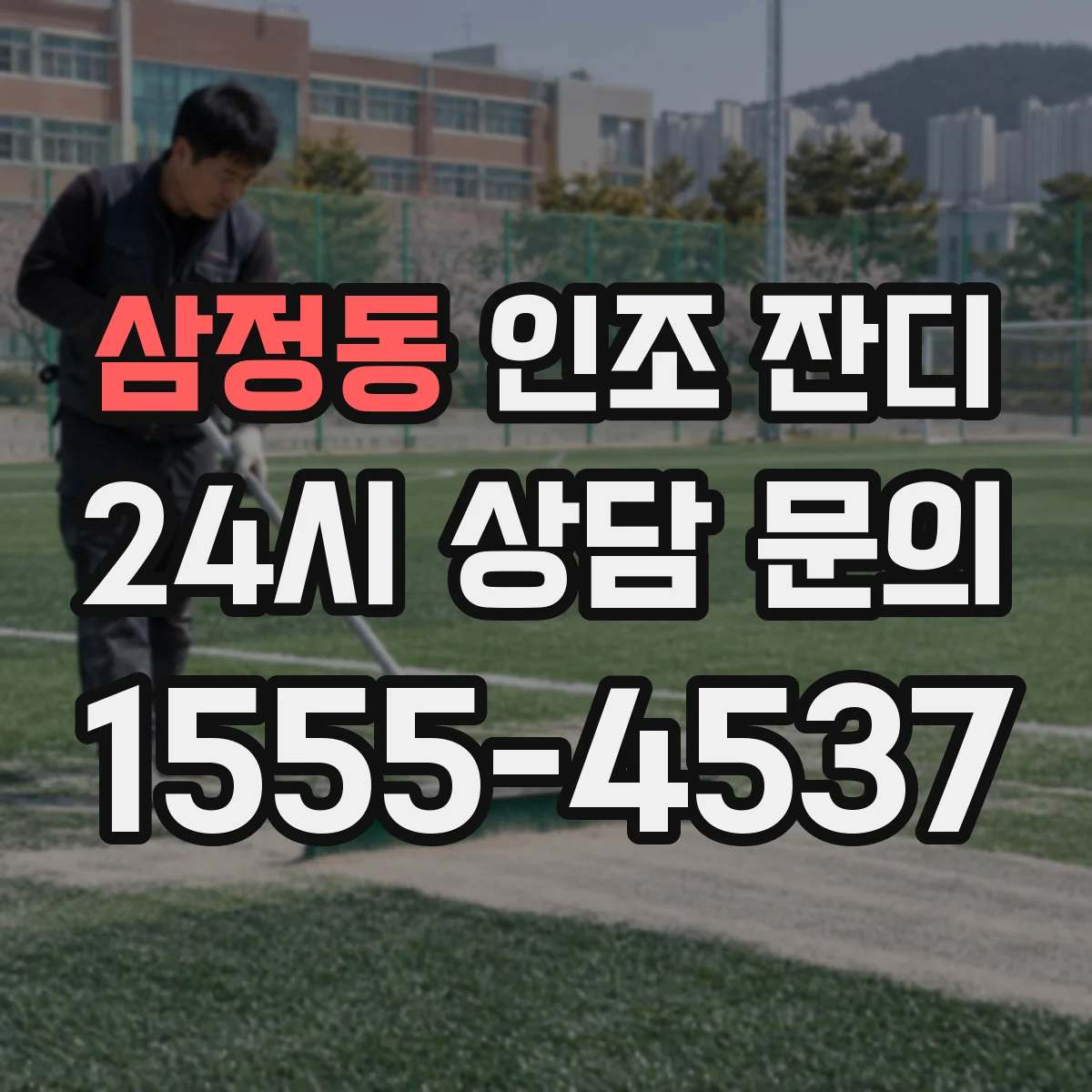 삼정동 인조 잔디