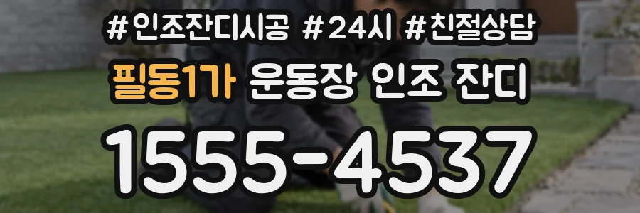 필동1가 운동장 인조 잔디
